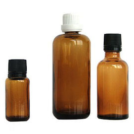 Amber Colored Essential Oil Glass-Flessen 100ml 30ml 10ml met GLB-Druppelbuisje